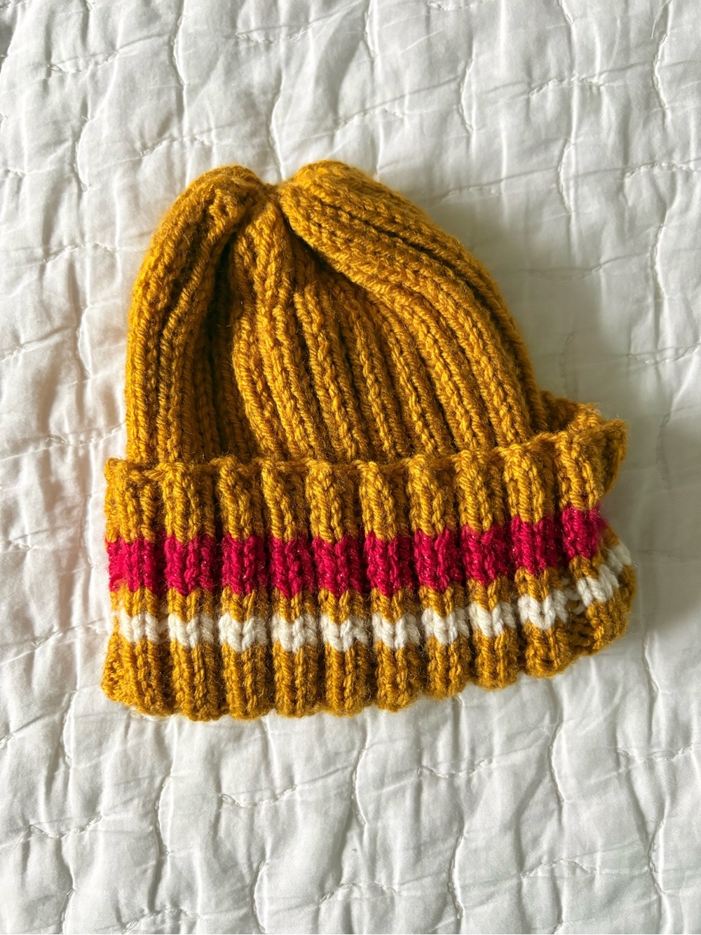 Handmade Kids Mustard Knit Beanie